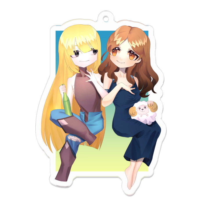 アクリルキーホルダー - 70 x 70 (mm)