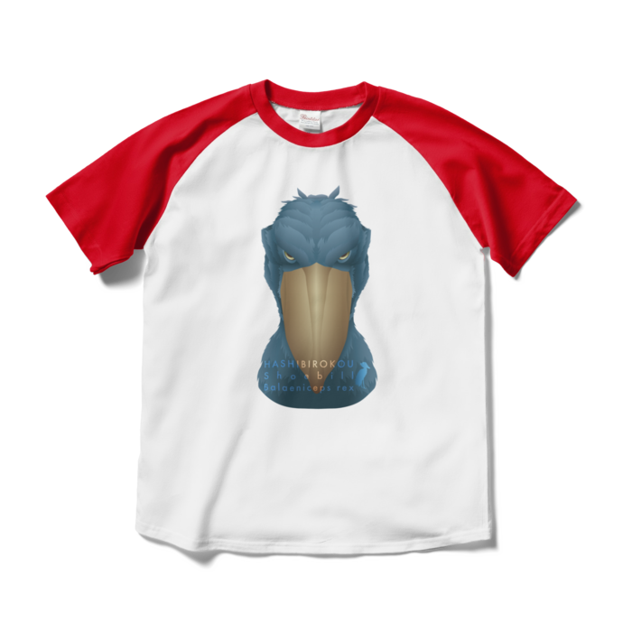 ラグランTシャツ - M - ホワイト×レッド