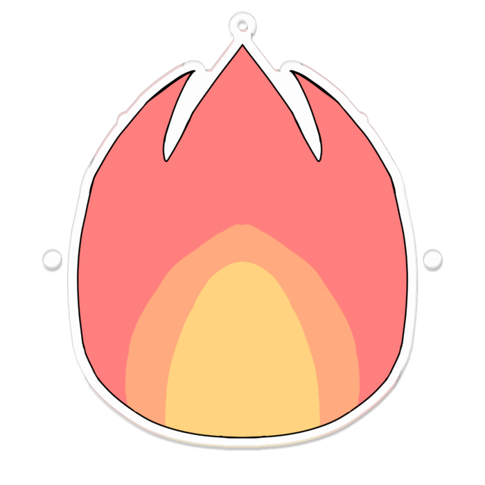 アクリルキーホルダー - 100 x 100 (mm)