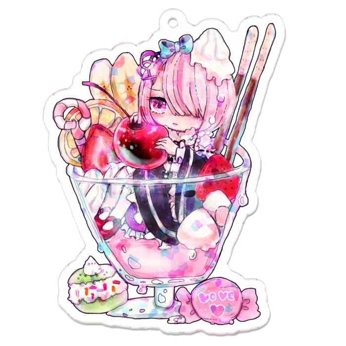 アクリルキーホルダー - 70 x 70 (mm)