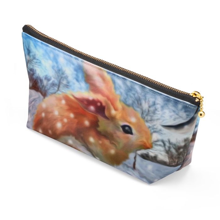 ポーチ - 長さ21.5cm / 高さ10cm - ブラック