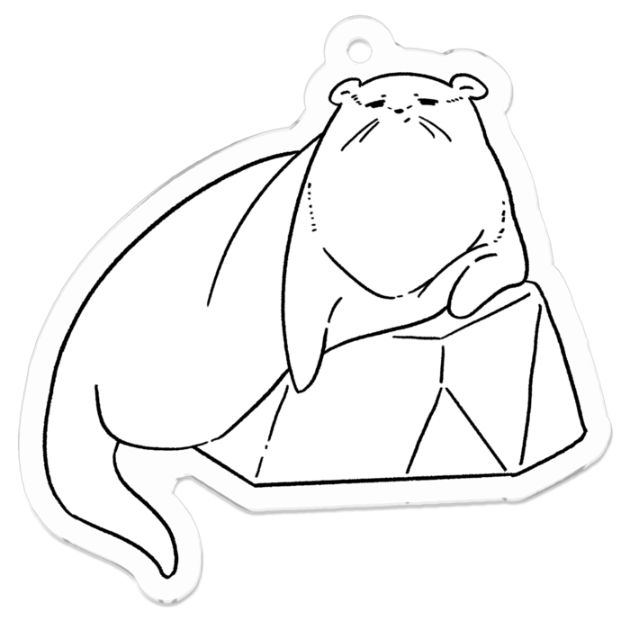 アクリルキーホルダー（コーティング） - 50 x 50 (mm)