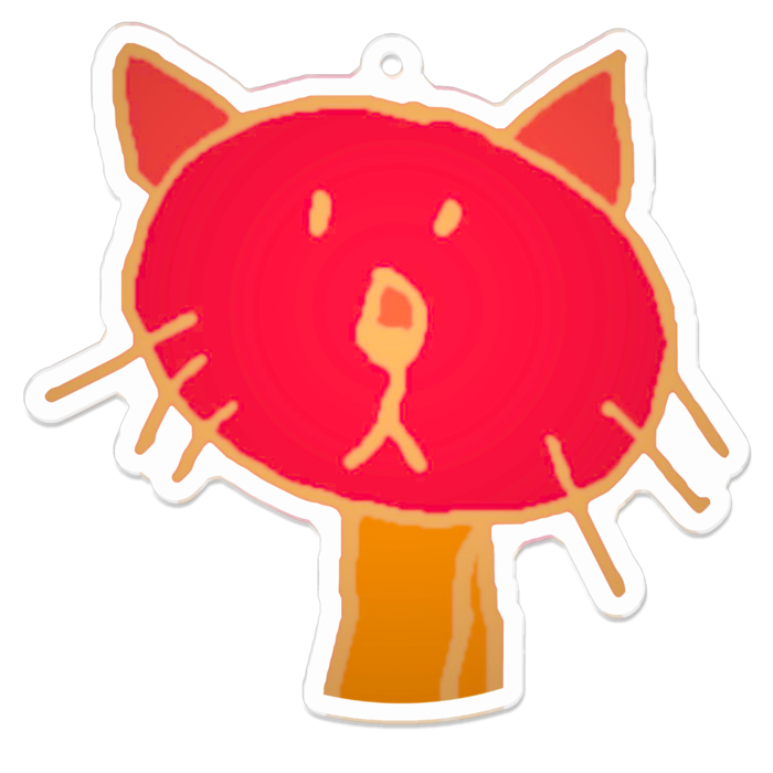 キャンディ・アクリルキーホルダー（コーティング） - 70 x 70 (mm)
