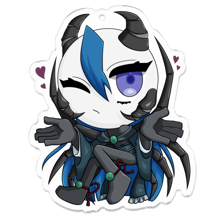 アクリルキーホルダー（コーティング） - 70 x 70 (mm)