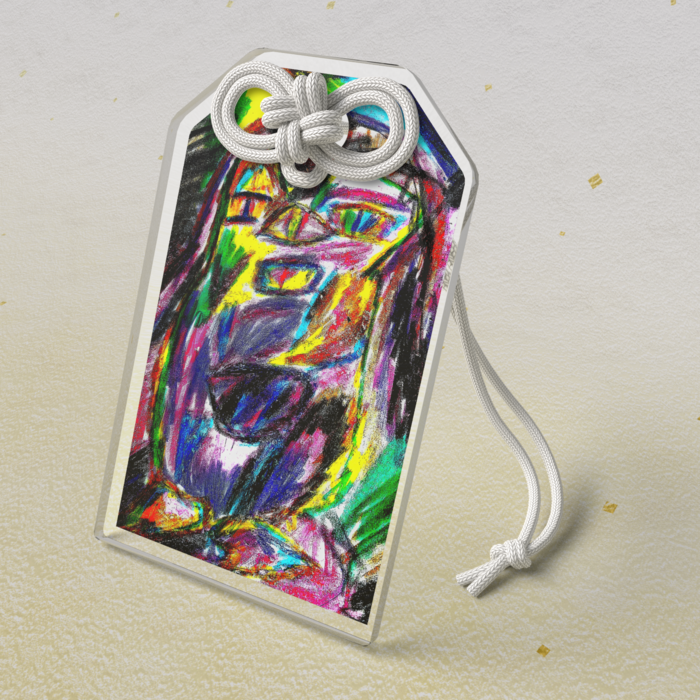 アクリルお守り - 50 × 80mm