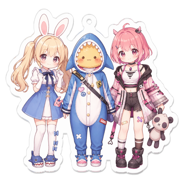 アクリルキーホルダー - 70 x 70 (mm)