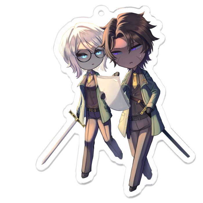 アクリルキーホルダー（コーティング） - 70 x 70 (mm)