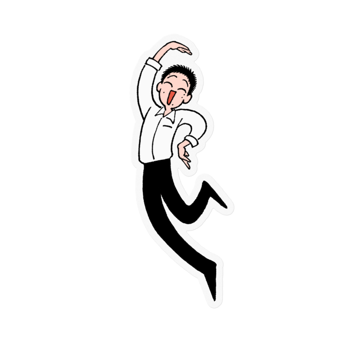 ステッカー - 100 x 100 (mm)クリア