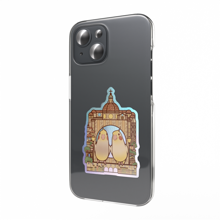 オーロラスマホステッカー - W55 × H91mm 以内