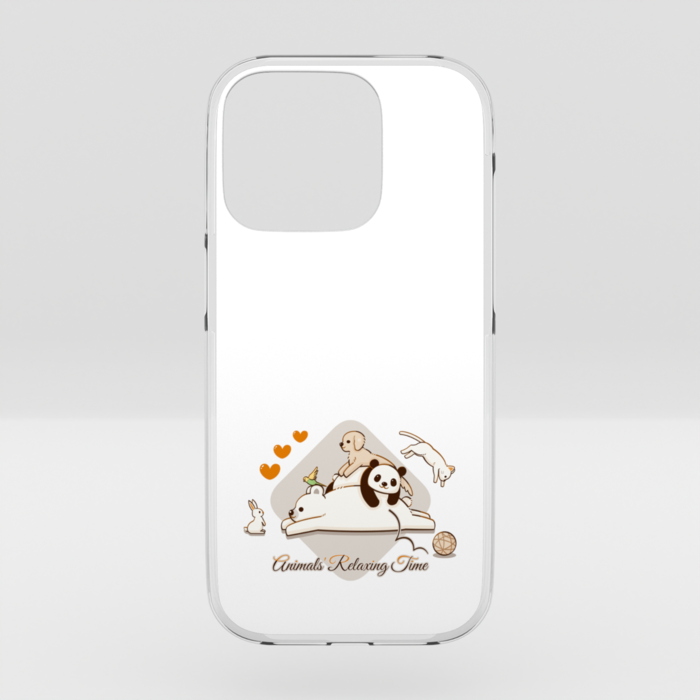 クリアiPhoneケース　白色　iPhone 16Pro