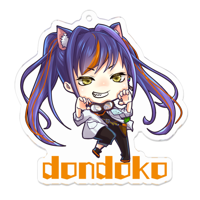 アクリルキーホルダー（コーティング） - 70 x 70 (mm)