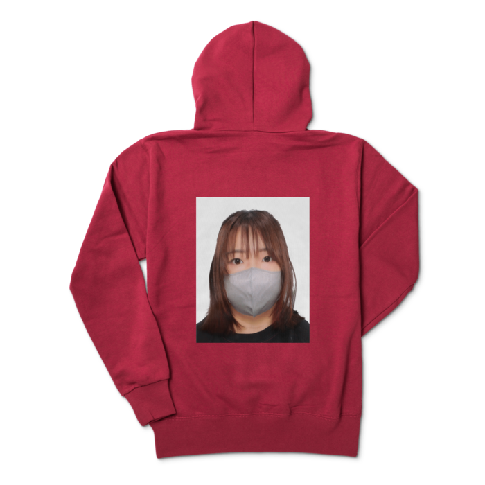 ジップパーカー - M - バーガンディ