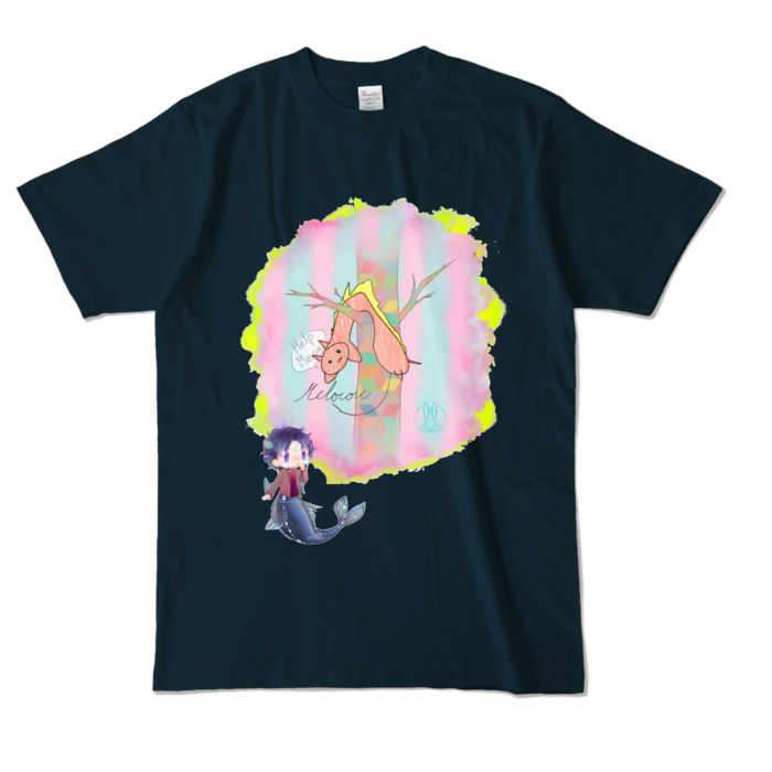 カラーTシャツ - L - ネイビー (濃色)