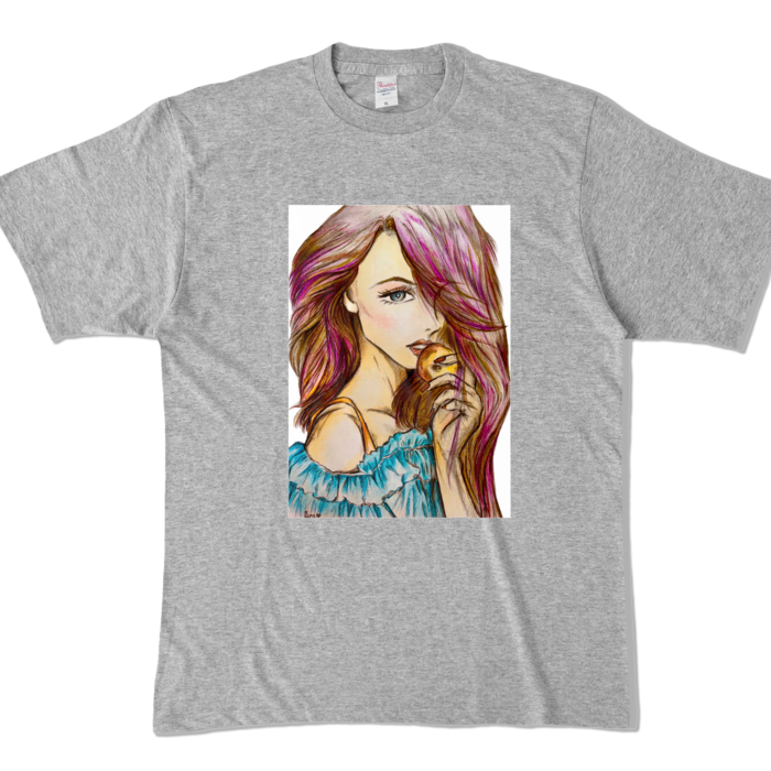カラーTシャツ - XL - 杢グレー (濃色)