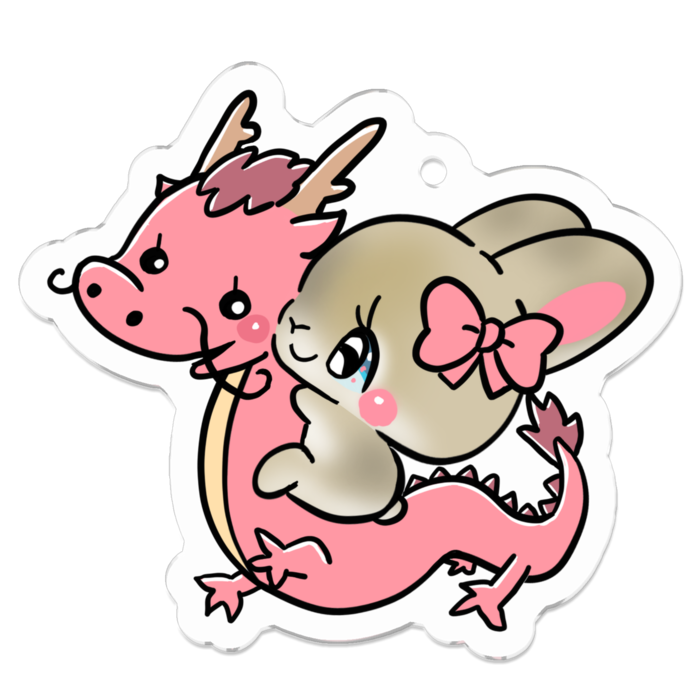 アクリルキーホルダー - 50 x 50 (mm)