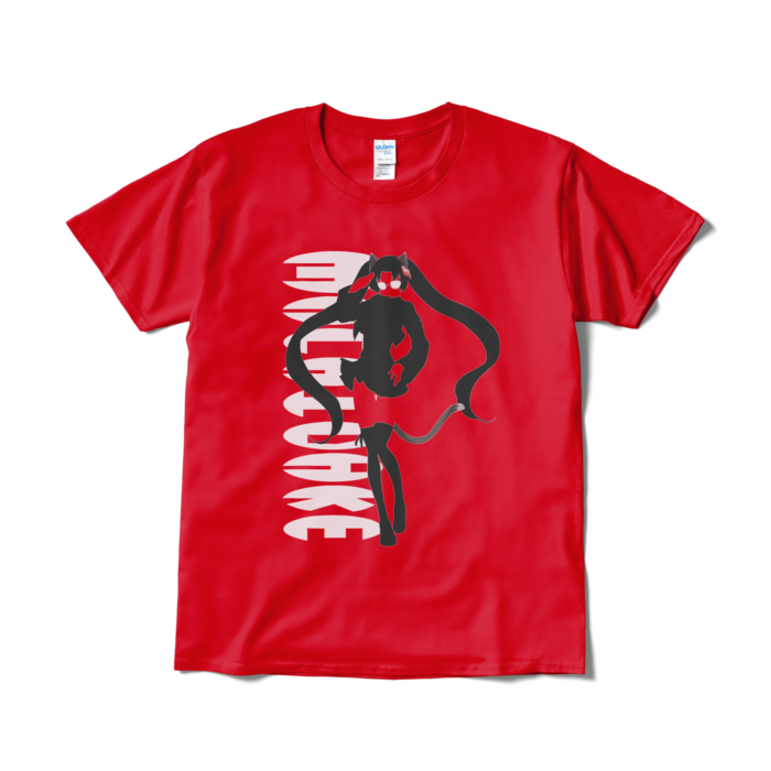 まどかシルエットTシャツ - L - レッド
