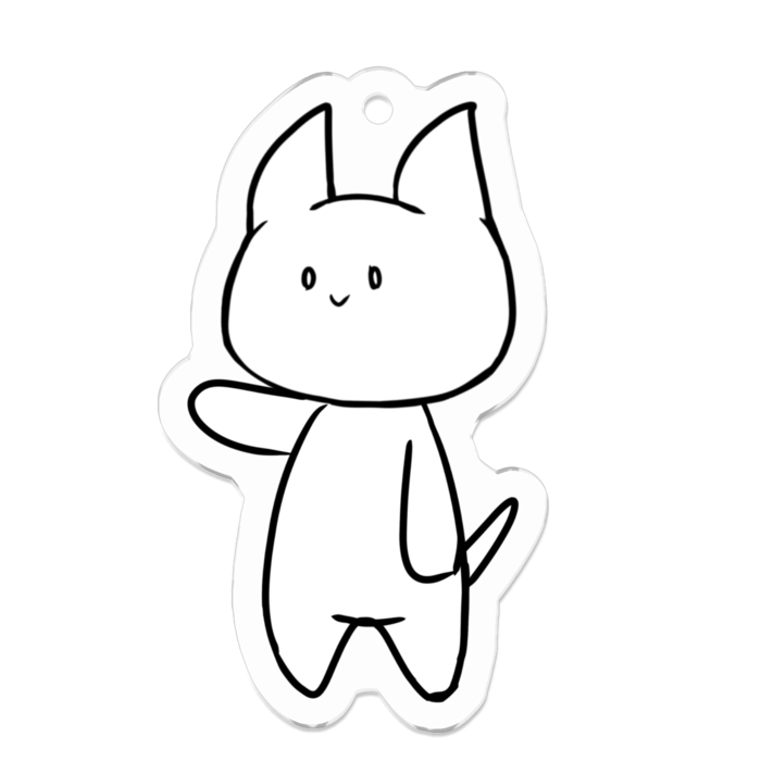 アクリルキーホルダー - 50 x 50 (mm)