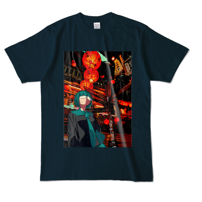 カラーTシャツ - L - ネイビー (濃色)