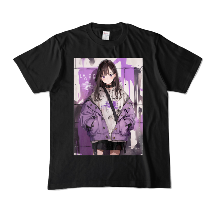 カラーTシャツ - M - ブラック (濃色)もな