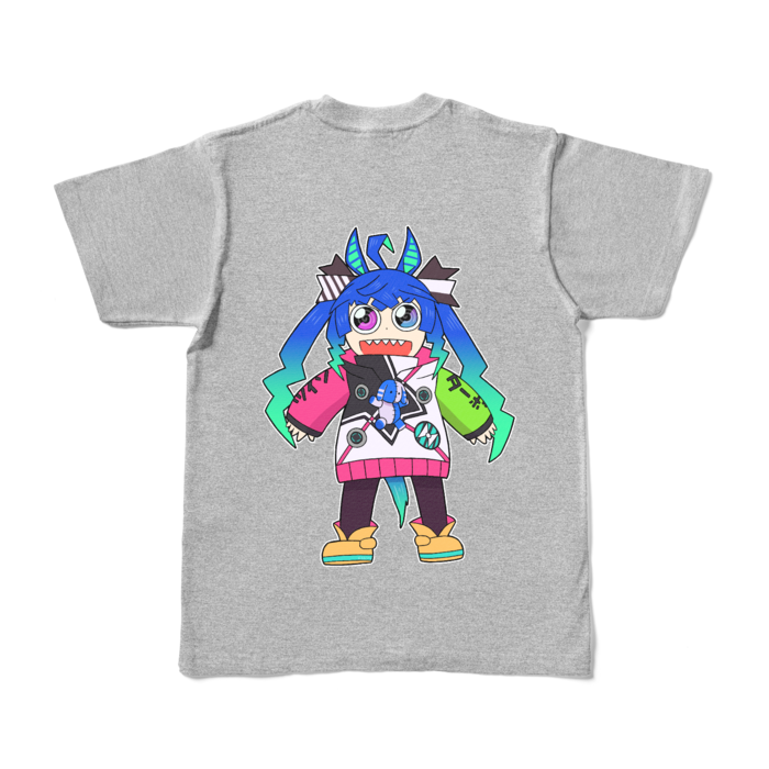 カラーTシャツ - S - 杢グレー (濃色)