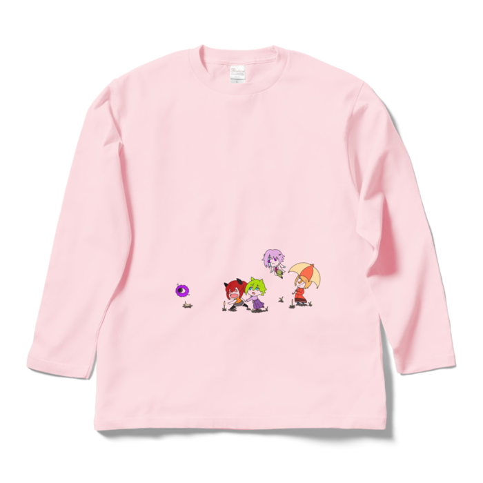 ロングスリーブTシャツ - L - ライトピンク