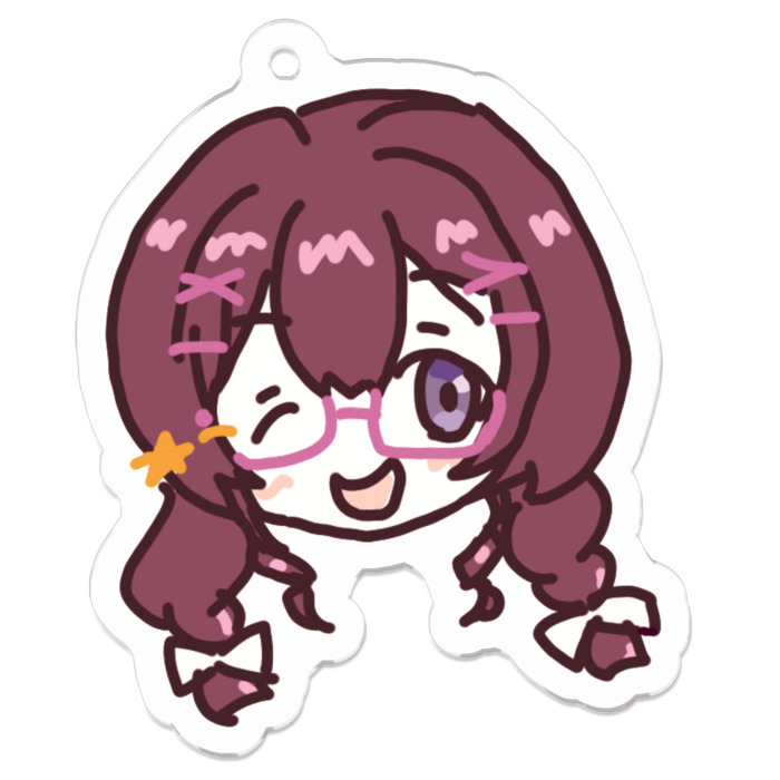 アクリルキーホルダー - 50 x 50 (mm)