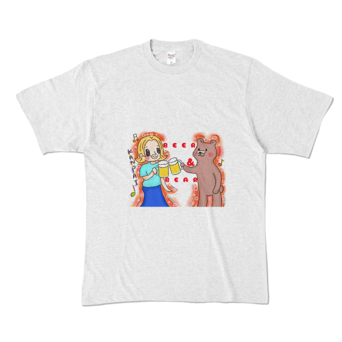 カラーTシャツ - XL - アッシュ (淡色)