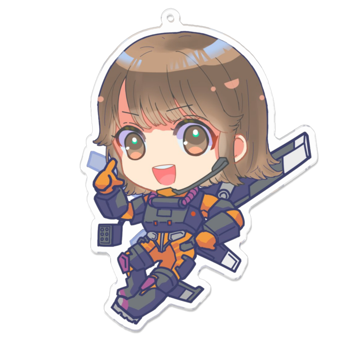 アクリルキーホルダーL - 100 x 100 (mm)