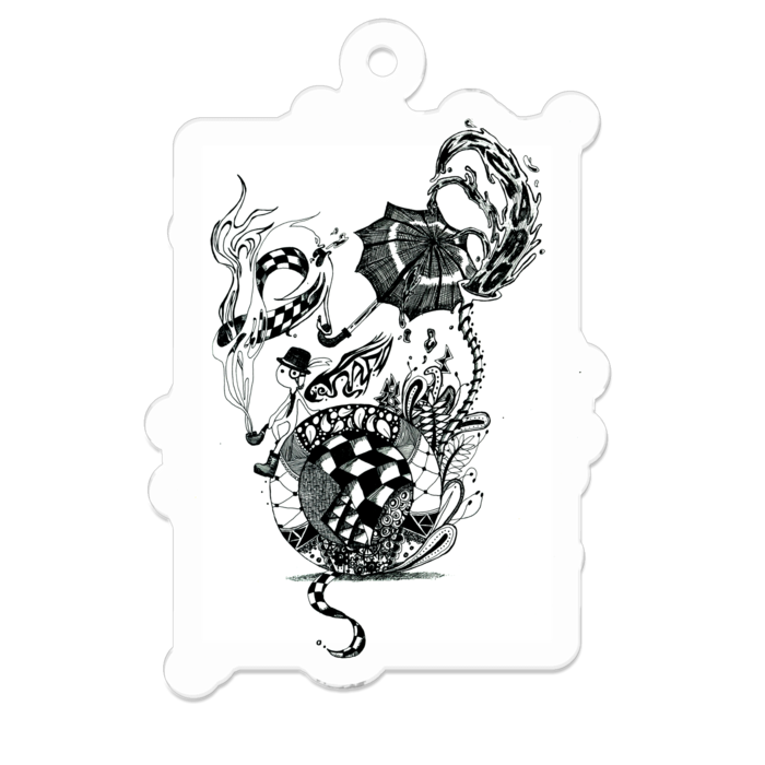 アクリルキーホルダー - 50 x 50 (mm)