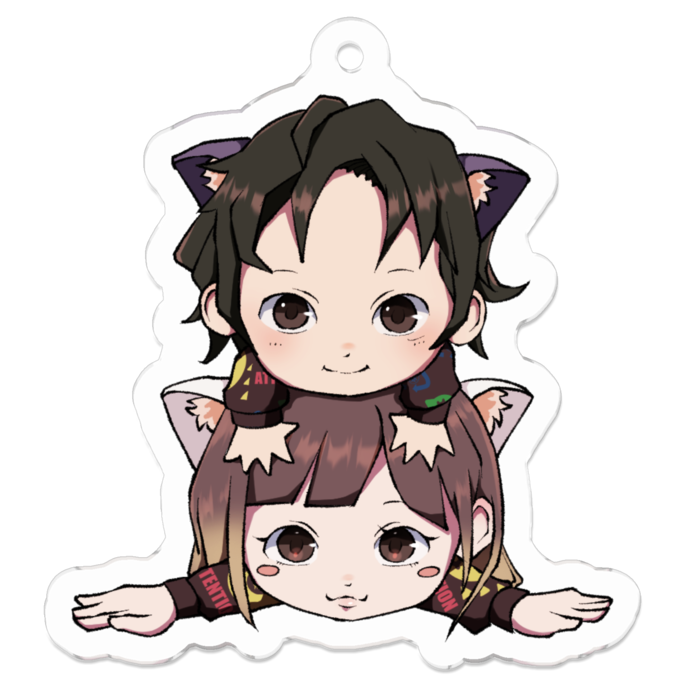 アクリルキーホルダー - 50 x 50 (mm)