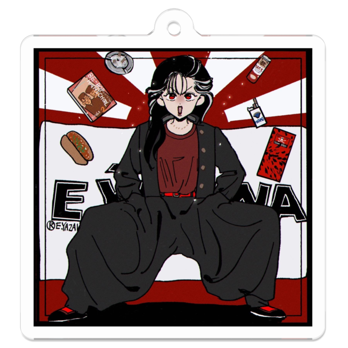 アクリルキーホルダー - 50 x 50 (mm)