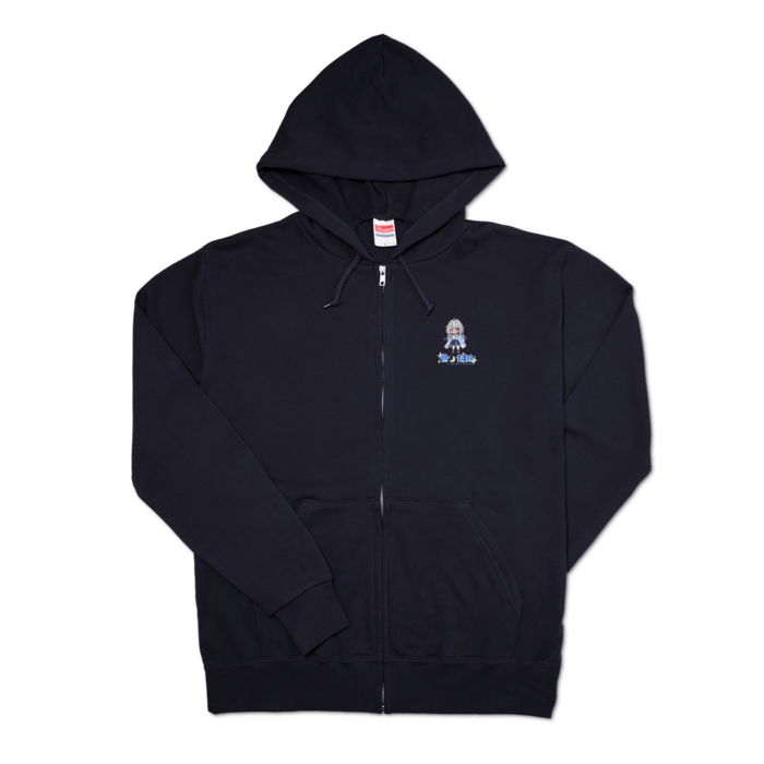 ジップパーカー - L - ネイビー