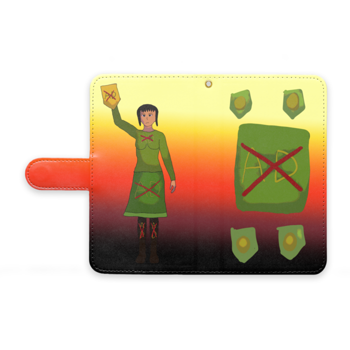 手帳型Androidケース - M - ストラップ穴 あり
