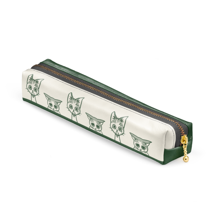 ペンケース緑 - 20 x 4 x 4cm - ブラック