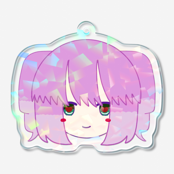 ホログラムアクリルキーホルダー - 50 × 50mm