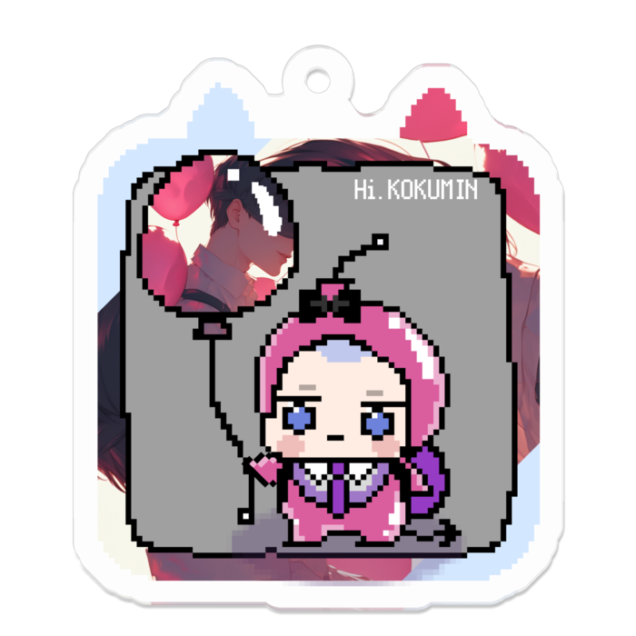 アクリルキーホルダー - 50 x 50 (mm)