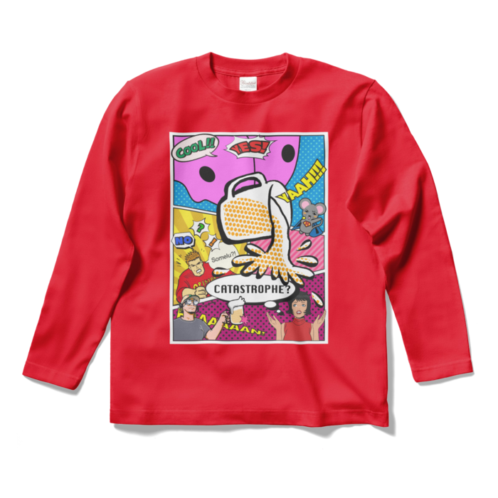 ロングスリーブTシャツ - S - レッド