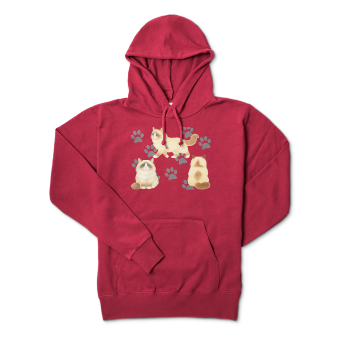 パーカー - M - バーガンディ