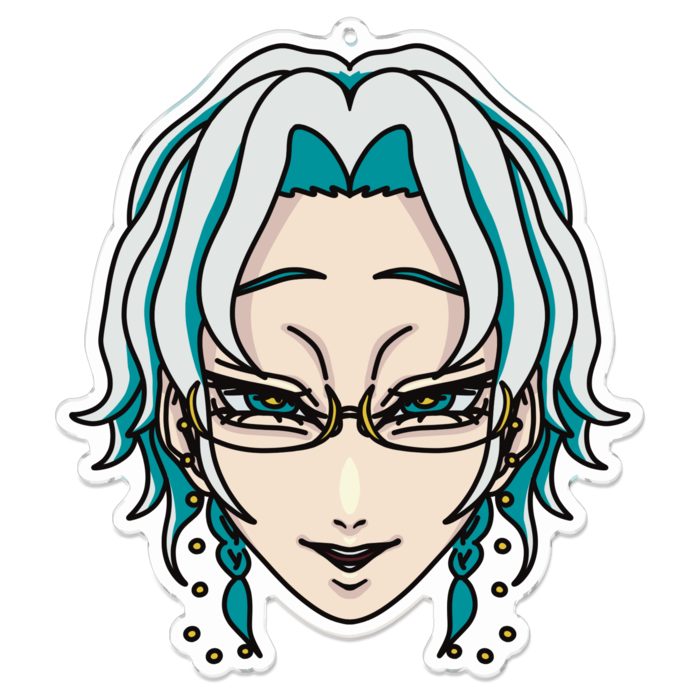 【くろうさん】アクリルキーホルダー - 100 x 100 (mm)