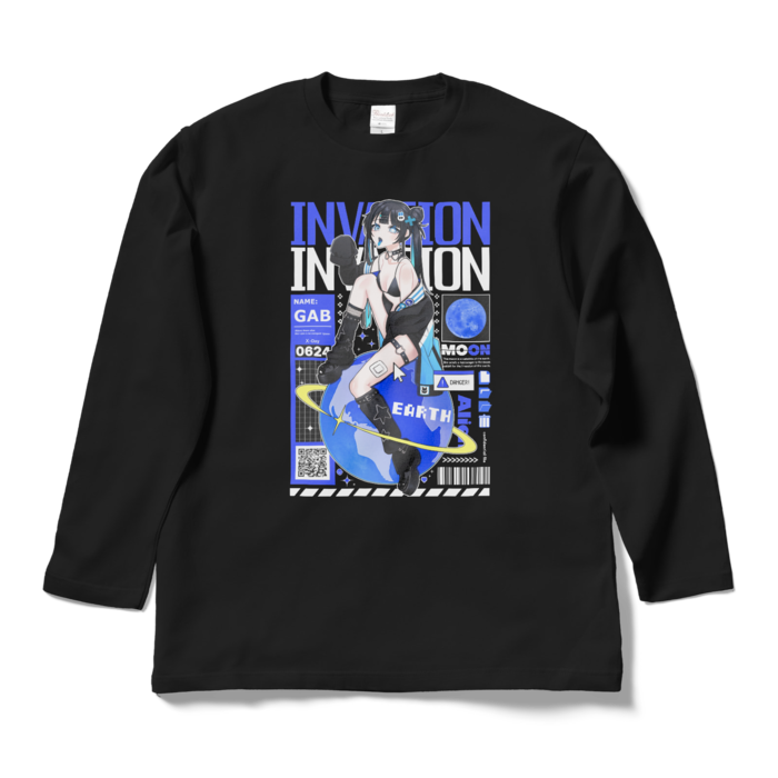 ロングスリーブTシャツ - L - ブラック