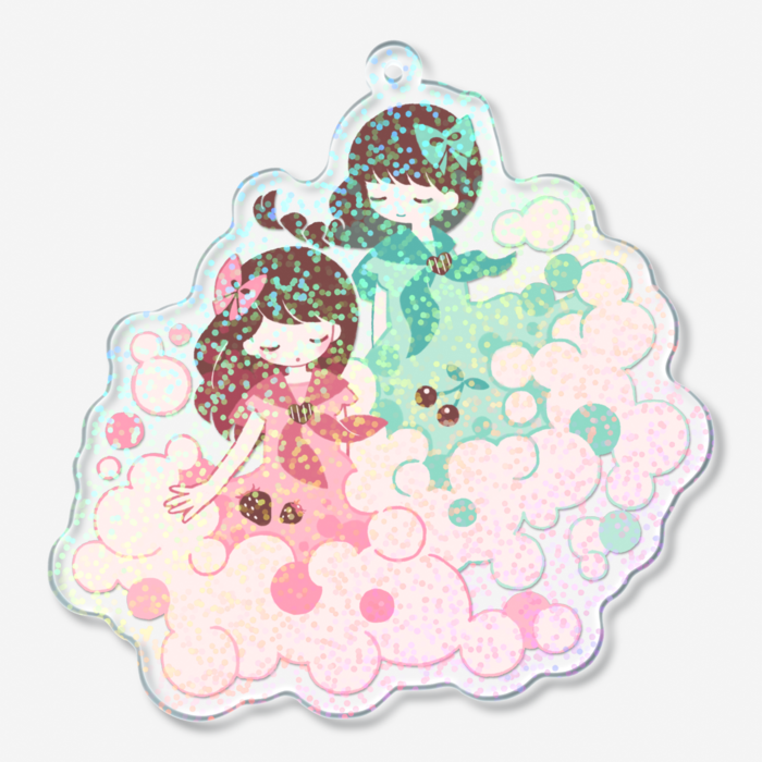 ホログラムアクリルキーホルダー - 70 × 70mm(1)