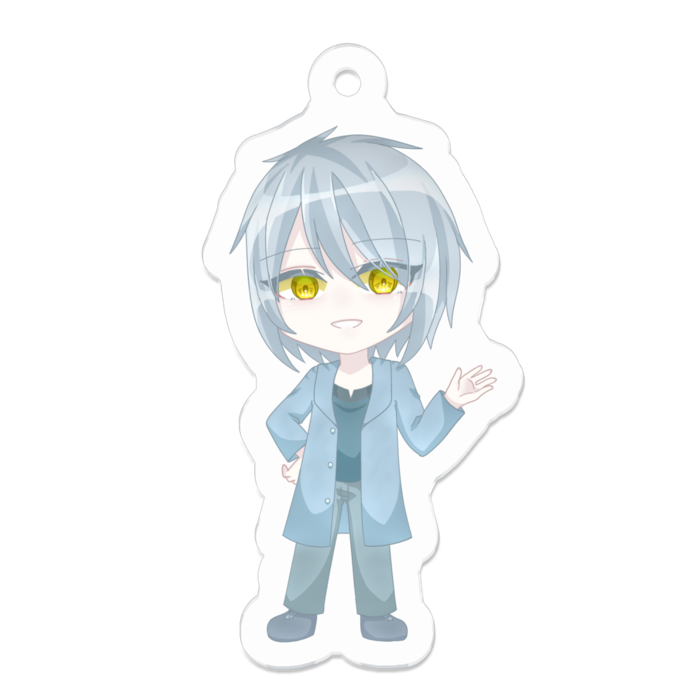 額田水晶アクリルキーホルダー - 50 x 50 (mm)