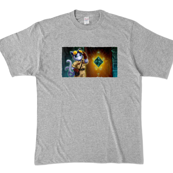 カラーTシャツ - XL - 杢グレー (濃色)