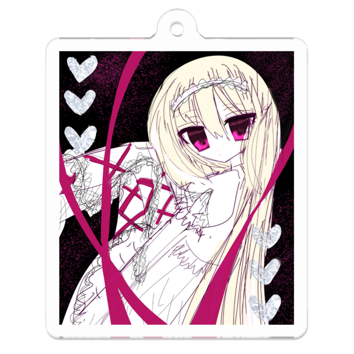 アクリルキーホルダー - 50 x 50 (mm)