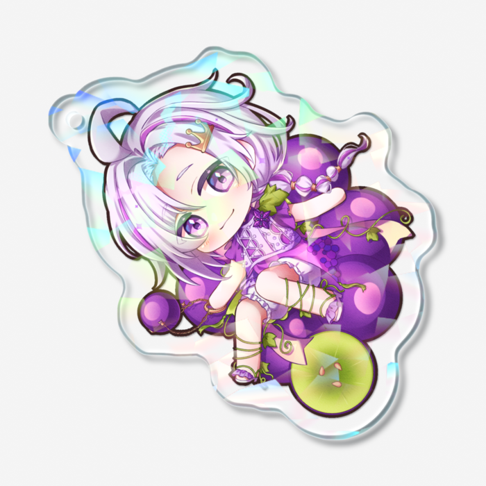 ホログラムアクリルキーホルダー - 50 × 50mm