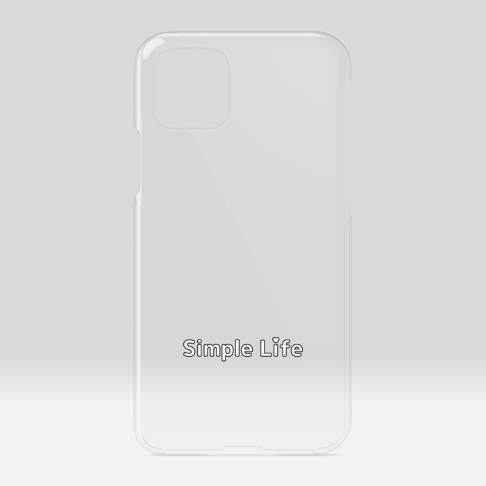 クリアiPhoneケースB　Simple Life❤　iPhone 11Pro