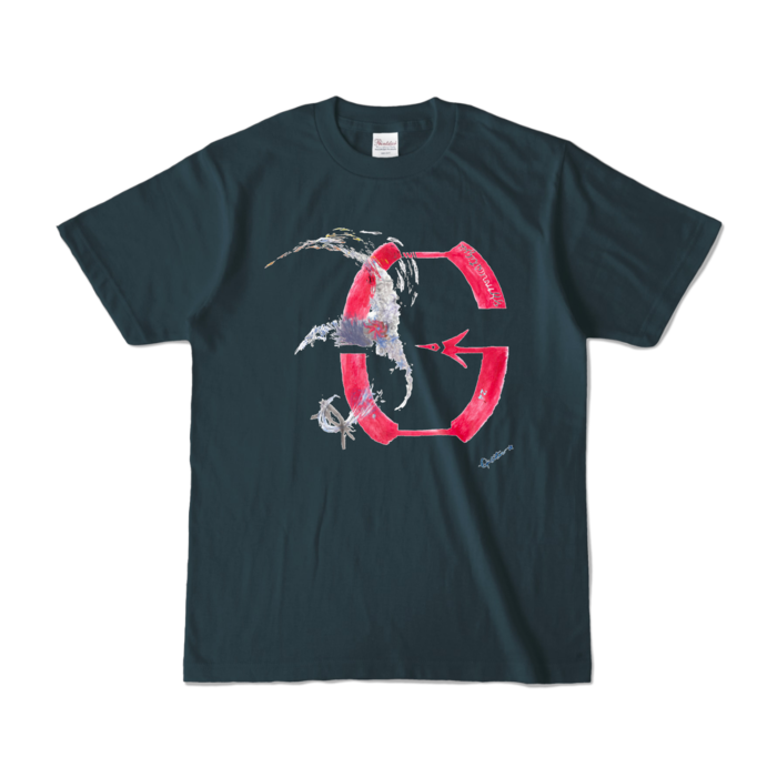 カラーTシャツ - S - デニム (濃色)