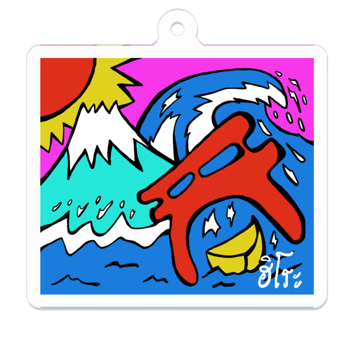 アクリルキーホルダー - 50 x 50 (mm)