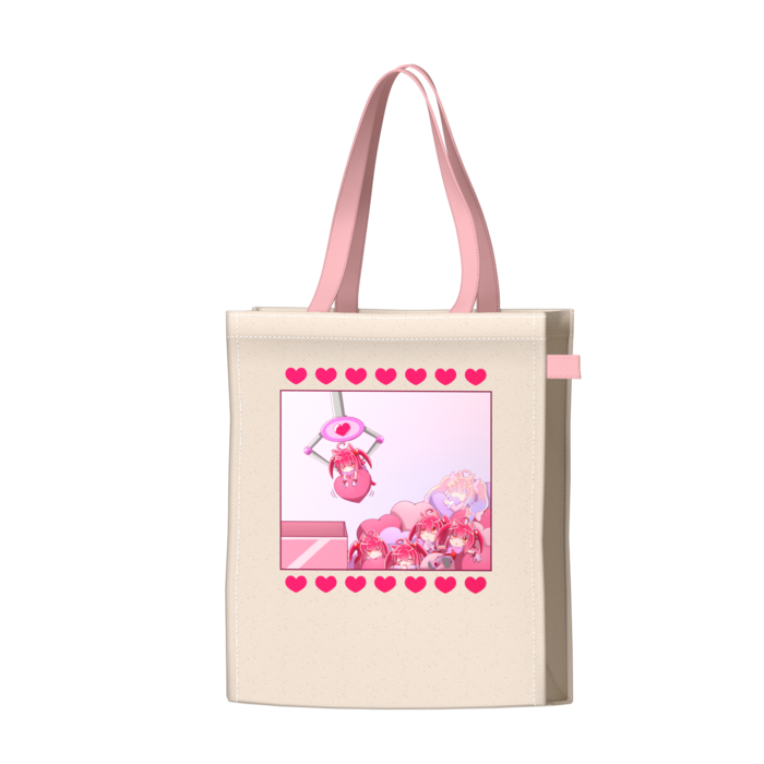 ツートンカラーバッグ - ピンク - W34 × H41 × D14cm