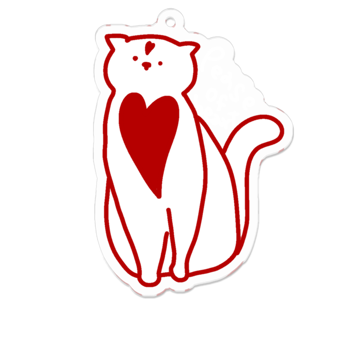 アクリルキーホルダー - 70 x 70 (mm)